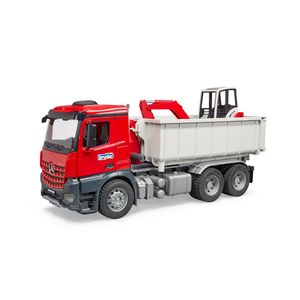 משאית הובלה עם מיני מחפרון - 03624 Bruder Mercedes
