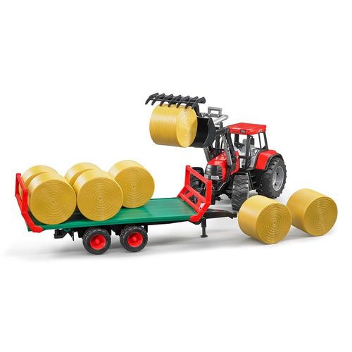 עגלה לטרקטור כולל בלות חציר עגולות - BRUDER 02220