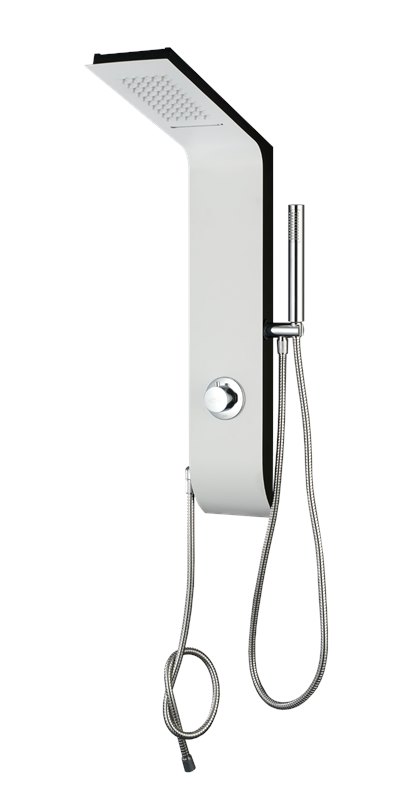 מוט פינוק לבן גוף שחור