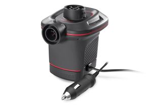 משאבת אוויר חשמלית וקומפקטית עם חיבור למצת הרכב למתנפחים ומזרנים 