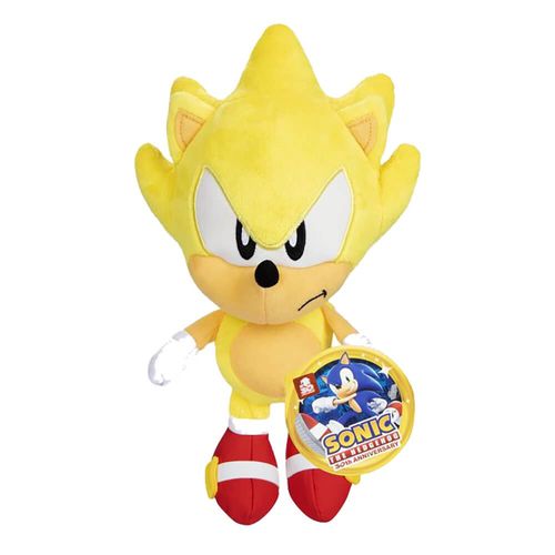 בובת סוניק 9 אינטש צהובה כועסת - SONIC THE HEDGEHOG SUPER SONIC