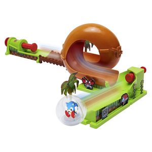 סוניק מסלול משחק פינבול אזור גבעה ירוקה - SONIC THE HEDGEHOG PINBALL GREEN HILL ZONE TRACK PLAYSET