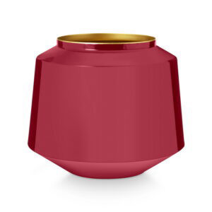 אגרטל מתכת Home deco אדום 