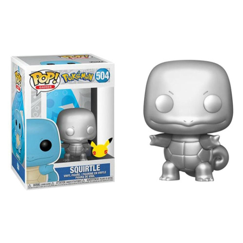פופ פוקימון סקוורטל כסוף - POP Squirtle Silver Metallic Multicolor 504