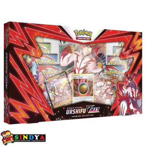 פוקימון - מארז קלפים POKEMON SINGLE STRIKE URSHIFU VMAX PREMIUM BOX