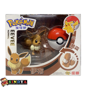 פוקימון - פוכדור ודמות איווי POKEMON EEVEE