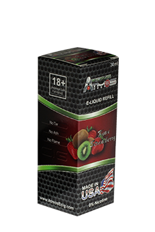 נוזל לסיגריה אלקטרונית 30ml בטעם קיווי-תות- ניקוטין 0% E-liquid Kiwi-Strawberry