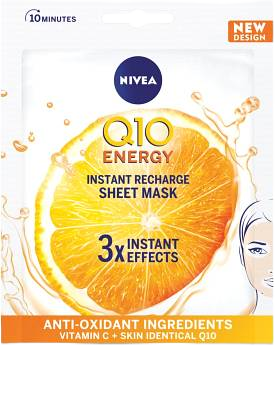 מסיכת טקסטיל | נגד קמטים | Nivea Q10 Plus C