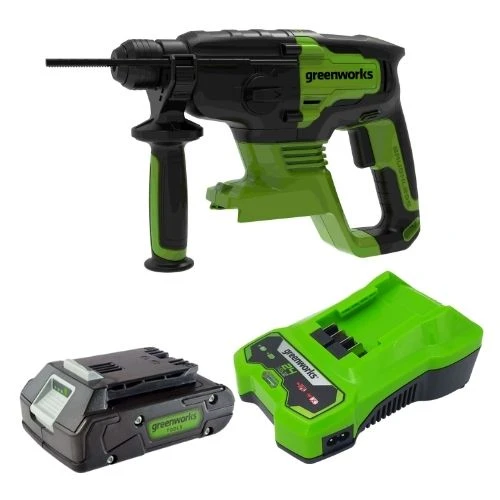 פטישון 24 מ"מ ארבעה מצבי עבודה Brushless 24V + סוללה 2.0Ah + מטען מהיר