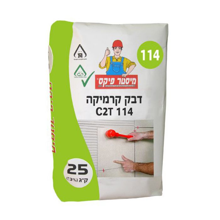 דבק קרמיקה לבן 114 25 ק