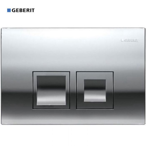 לחצן הפעלה ניאגרה סמויה דלתא 50 מרובע DELTA50 115.135.21.1 כרום GEBERIT גבריט