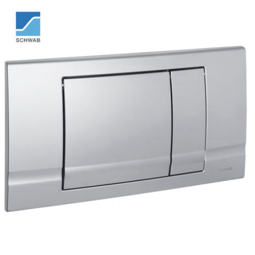 לחצן ניאגרה סמויה שוואב SCHWAB Riva Duo 227678 כרום מט