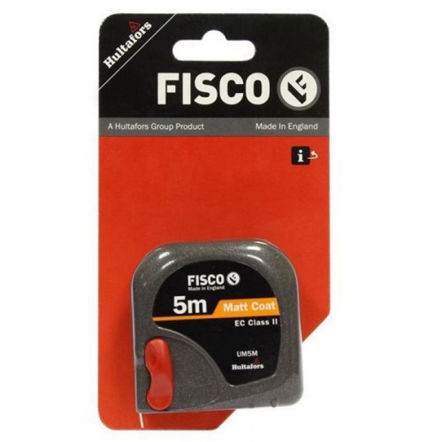 מטר מקצועי סרט מידה 5 מטר FISCO UM5M תוצרת אנגליה