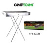 מנגל גדול כפול נירוסטה 85X30 ס"מ + רגליים CampTown