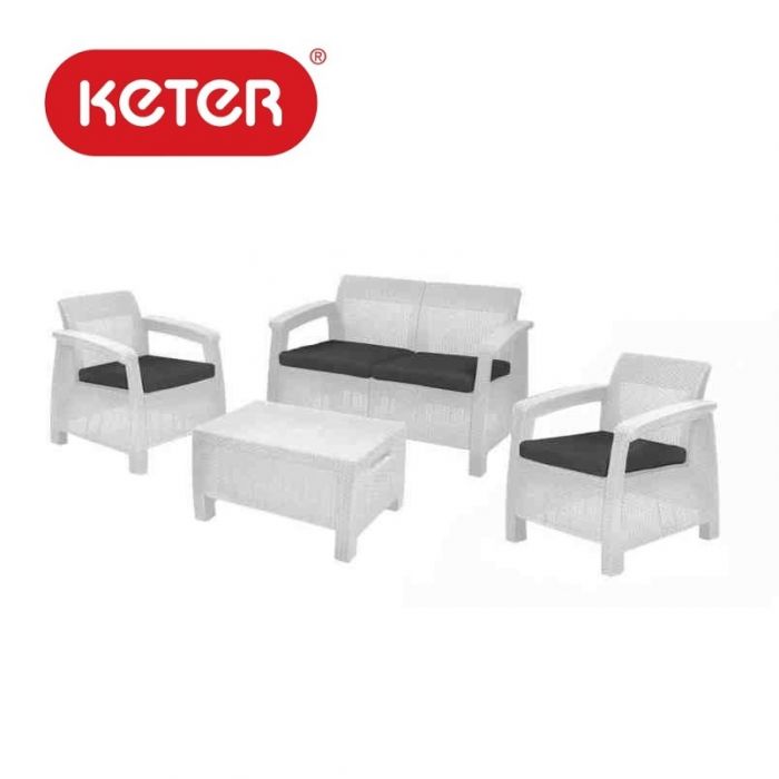 סט קורפו CORFU כתר צבע לבן - KETER