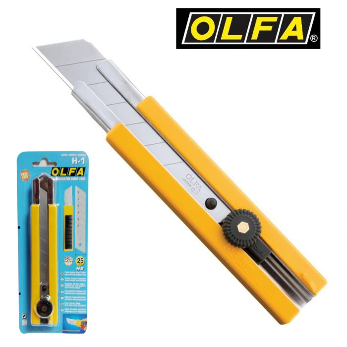 סכין 25 מ"מ Heavy Duty דגם: H-1 מתוצרת OLFA אולפה