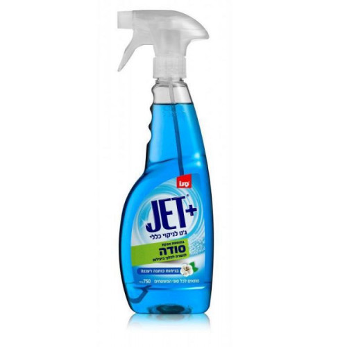 סנו ג'ט תרסיס לניקוי כללי Sano Jet+ בתוספת אבקת סודה - נפח 750 מ''ל