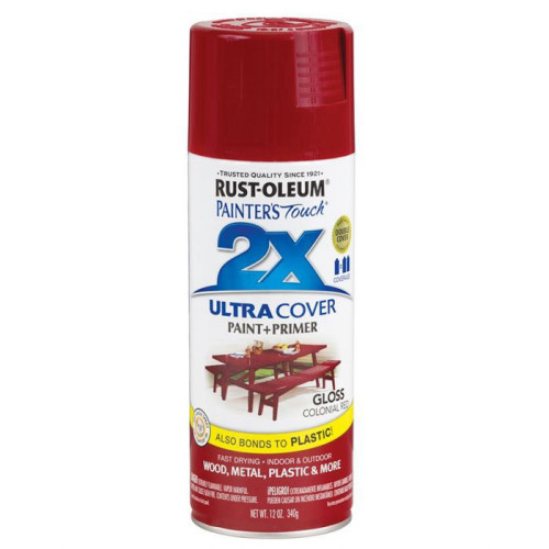 ספריי צבע 2X אדום מעושן מבריק 340 גרם RUST-OLEUM