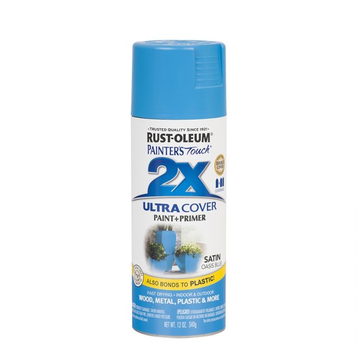 ספריי צבע 2X אואזיס כחול משי 340 גרם RUST-OLEUM