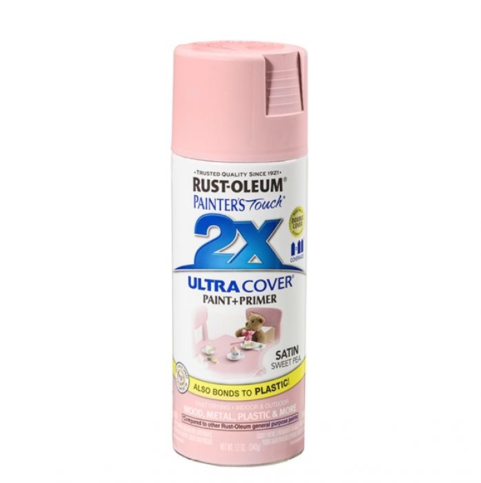 ספריי צבע 2X ורוד משי 340 גרם RUST-OLEUM