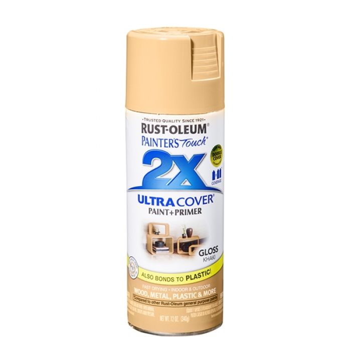 ספריי צבע 2X חאקי מבריק RUST-OLEUM