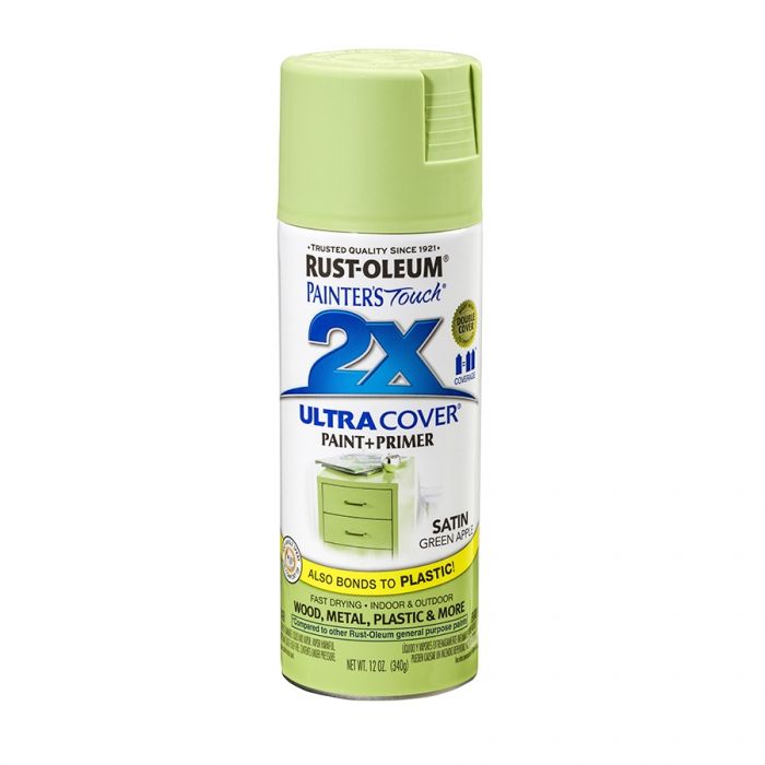 ספריי צבע 2X ירוק תפוח משי RUST-OLEUM