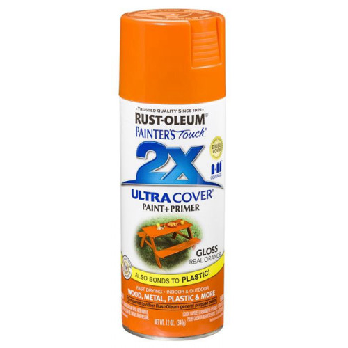 ספריי צבע 2X כתום מבריק RUST-OLEUM