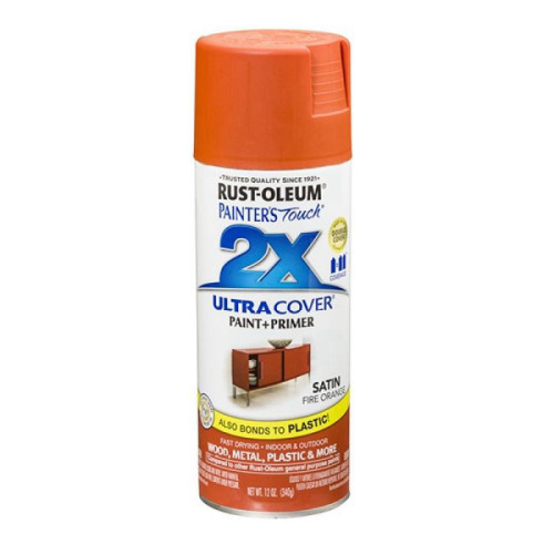 ספריי צבע 2X כתום משי RUST-OLEUM