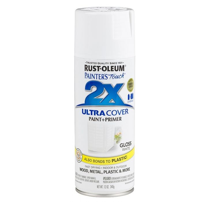 ספריי צבע 2X לבן מבריק RUST-OLEUM