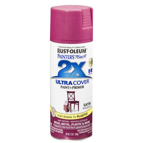 ספריי צבע 2X ורוד מג'נטה משי RUST-OLEUM