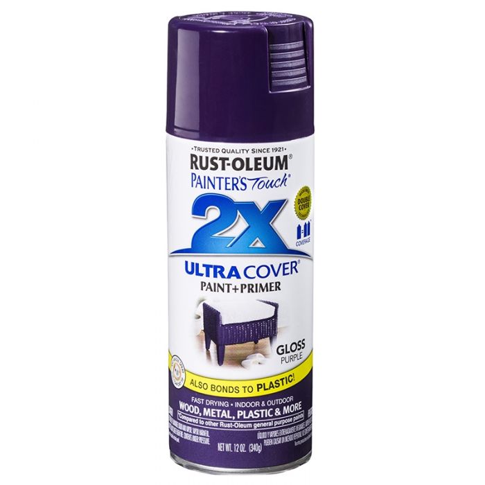 ספריי צבע 2X סגול חציל מבריק RUST-OLEUM