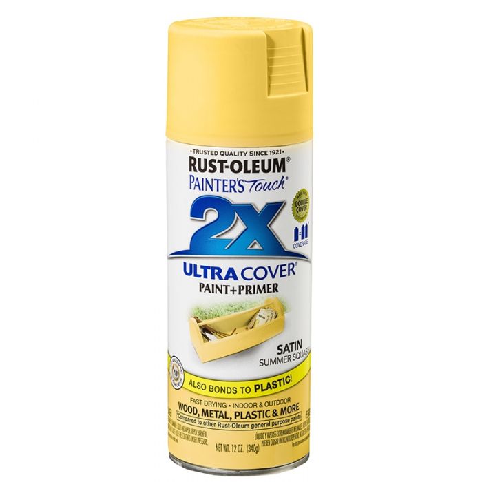 ספריי צבע 2X צהוב דלעת משי RUST-OLEUM