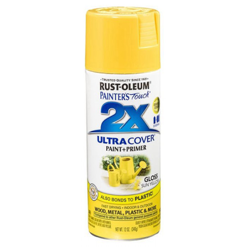 ספריי צבע 2X צהוב חמניה RUST-OLEUM