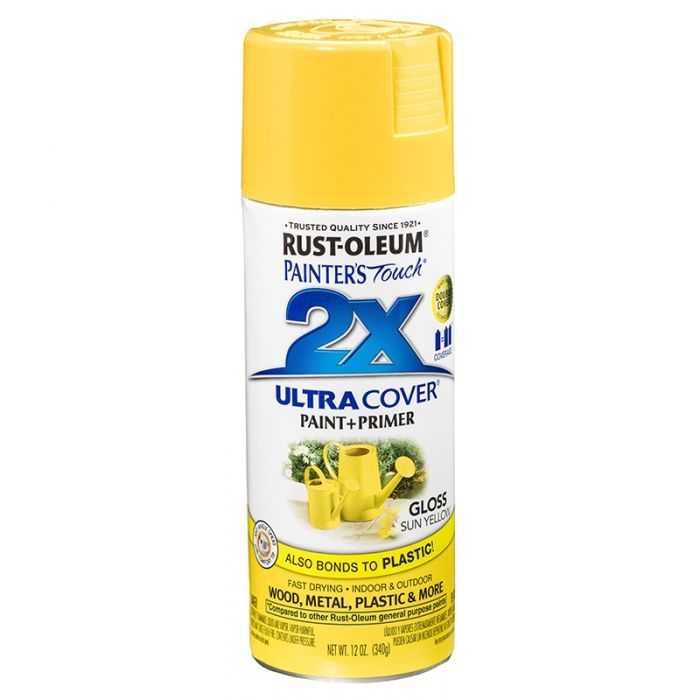 ספריי צבע 2X צהוב חמניה RUST-OLEUM