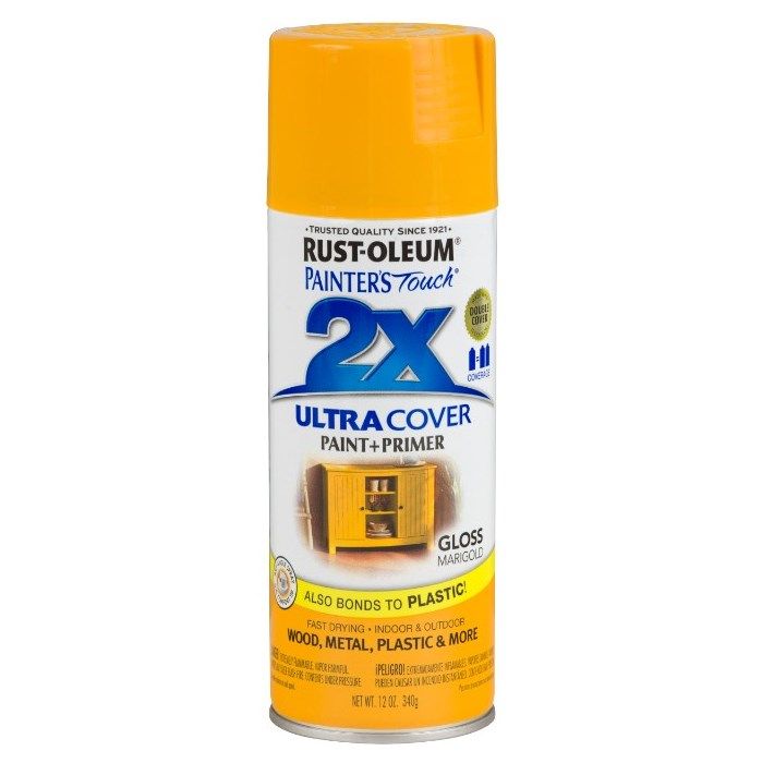 ספריי צבע 2X צהוב מבריק RUST-OLEUM