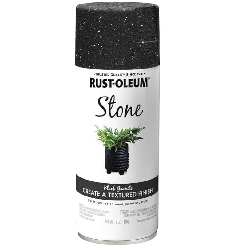 ספריי צבע אפקט אבן שחור גרניט 7991830 RUST-OLEUM