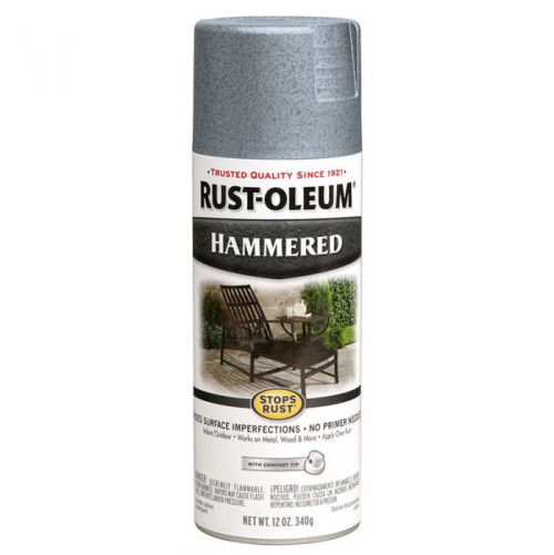 ספריי צבע נגד חלודה מרוקע אפור 7214830 RUST-OLEUM