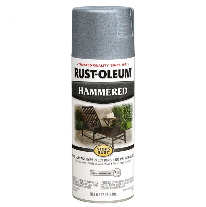 ספריי צבע נגד חלודה מרוקע אפור 7214830 RUST-OLEUM