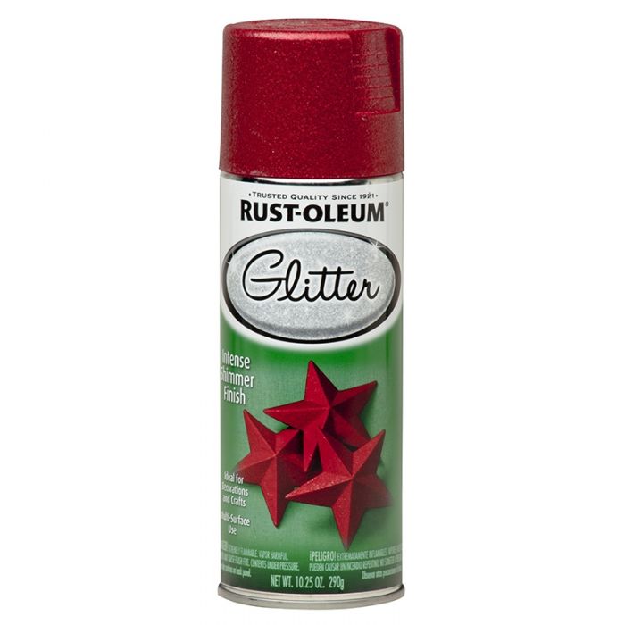 ספריי צבע נצנצים אדום RUST-OLEUM