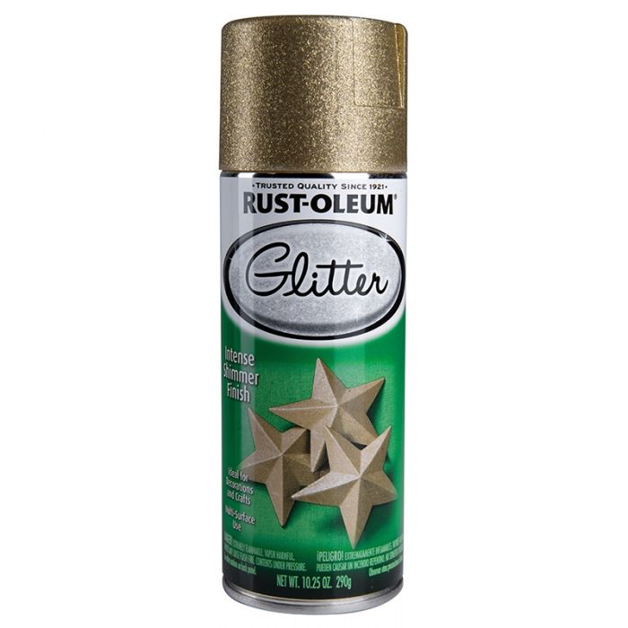 ספריי צבע נצנצים זהב RUST-OLEUM