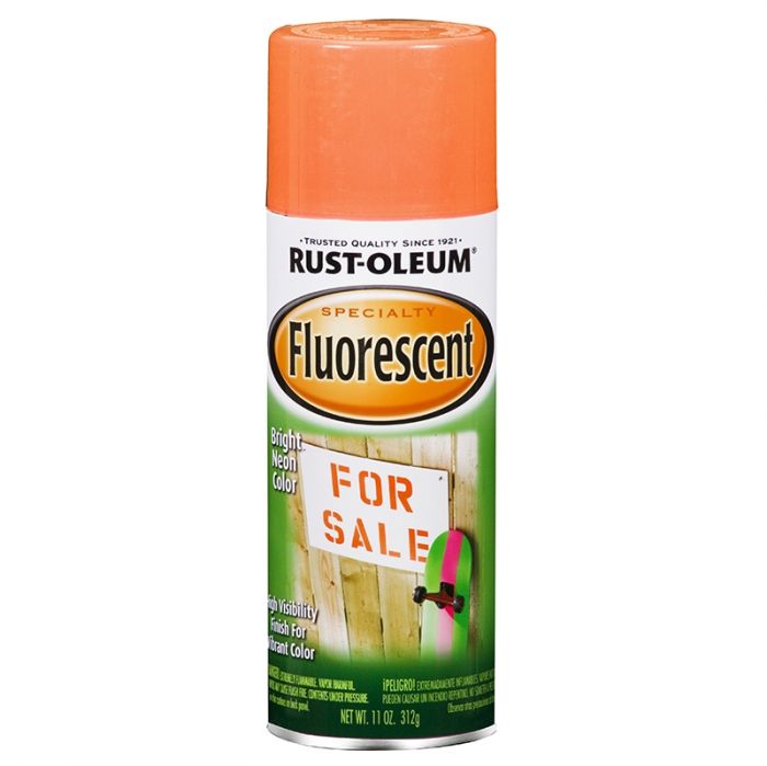 ספריי צבע פלורסנט כתום RUST-OLEUM