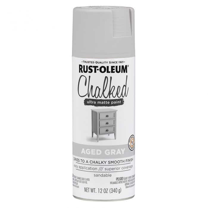 ספריי צבע שאבי שיק אפור מיושן RUST-OLEUM