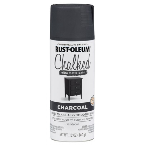 ספריי צבע שאבי שיק אפור פחם RUST-OLEUM