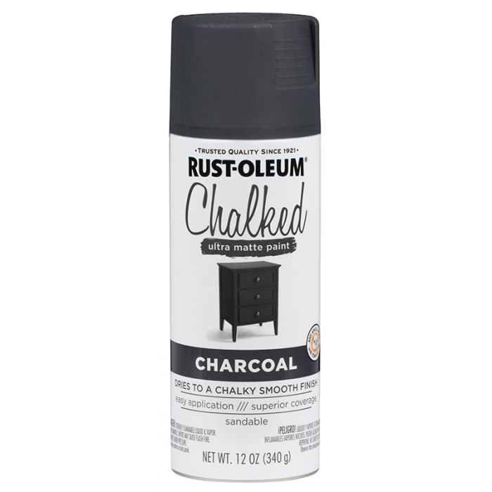 ספריי צבע שאבי שיק אפור פחם RUST-OLEUM