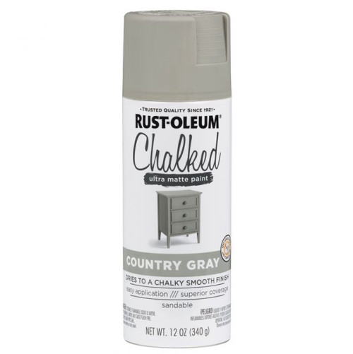 ספריי צבע שאבי שיק אפור קאנטרי RUST-OLEUM