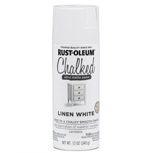 ספריי צבע שאבי שיק לבן RUST-OLEUM