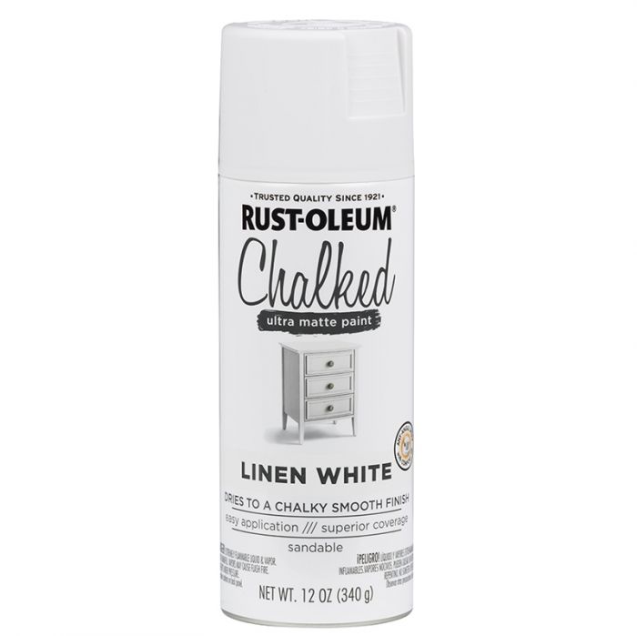 ספריי צבע שאבי שיק לבן RUST-OLEUM