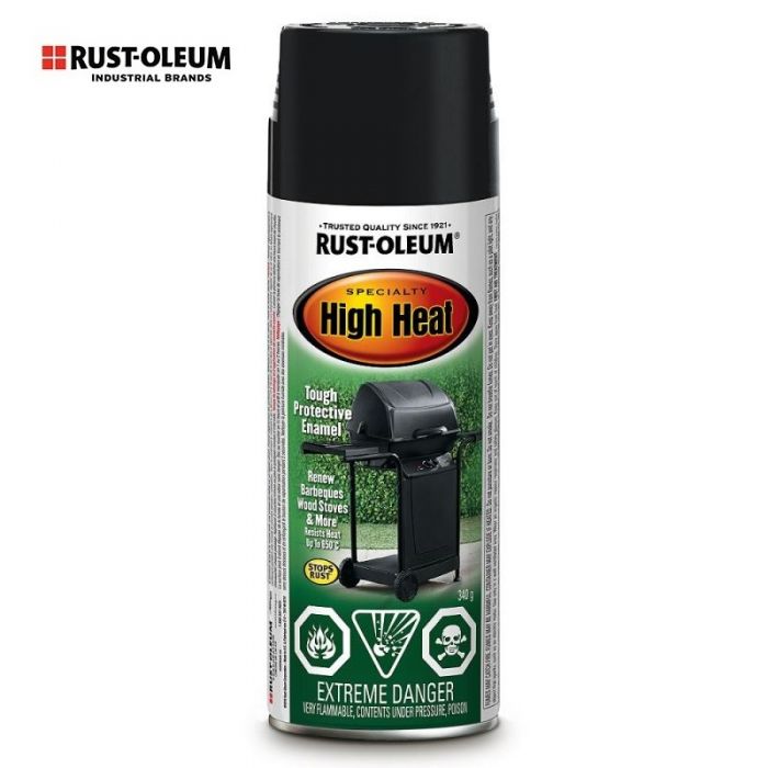 ספריי צבע שחור לחום גבוה 335 מ"ל RUST-OLEUM