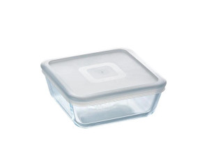 כלי אחסון מרובע פיירקס 2 ליטר מכסה לבן PYREX