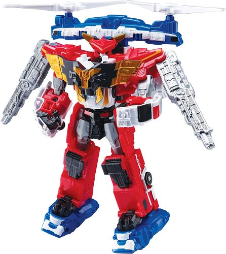 טובוט MINI GIANT JUSTICE מיני ג'איינט ג'סטיס - רובוט לוחם TOBOT שמשנה צורה ל-4 כלי רכב חירום!